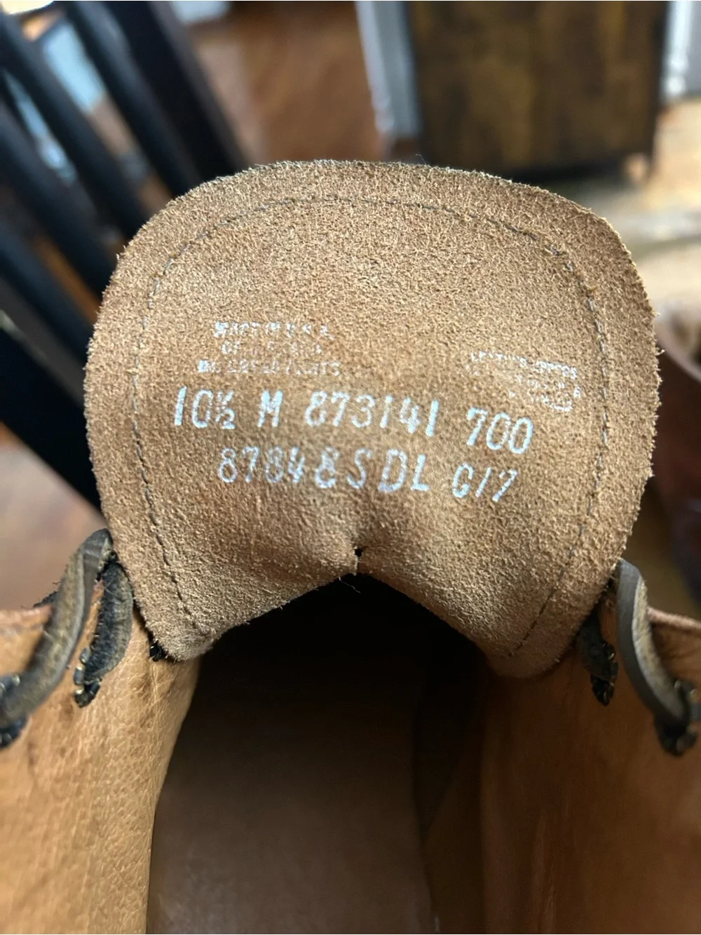 Frye Brown (Cognac) Leather Brogue Cap-Toe Lace Boots 10.5 Men’s Made in USA